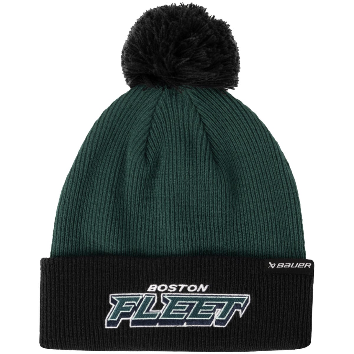 Bauer PWHL Adult Knit Cuff Beanie w/ Pom | 100% Acrylic in Boston Fleet