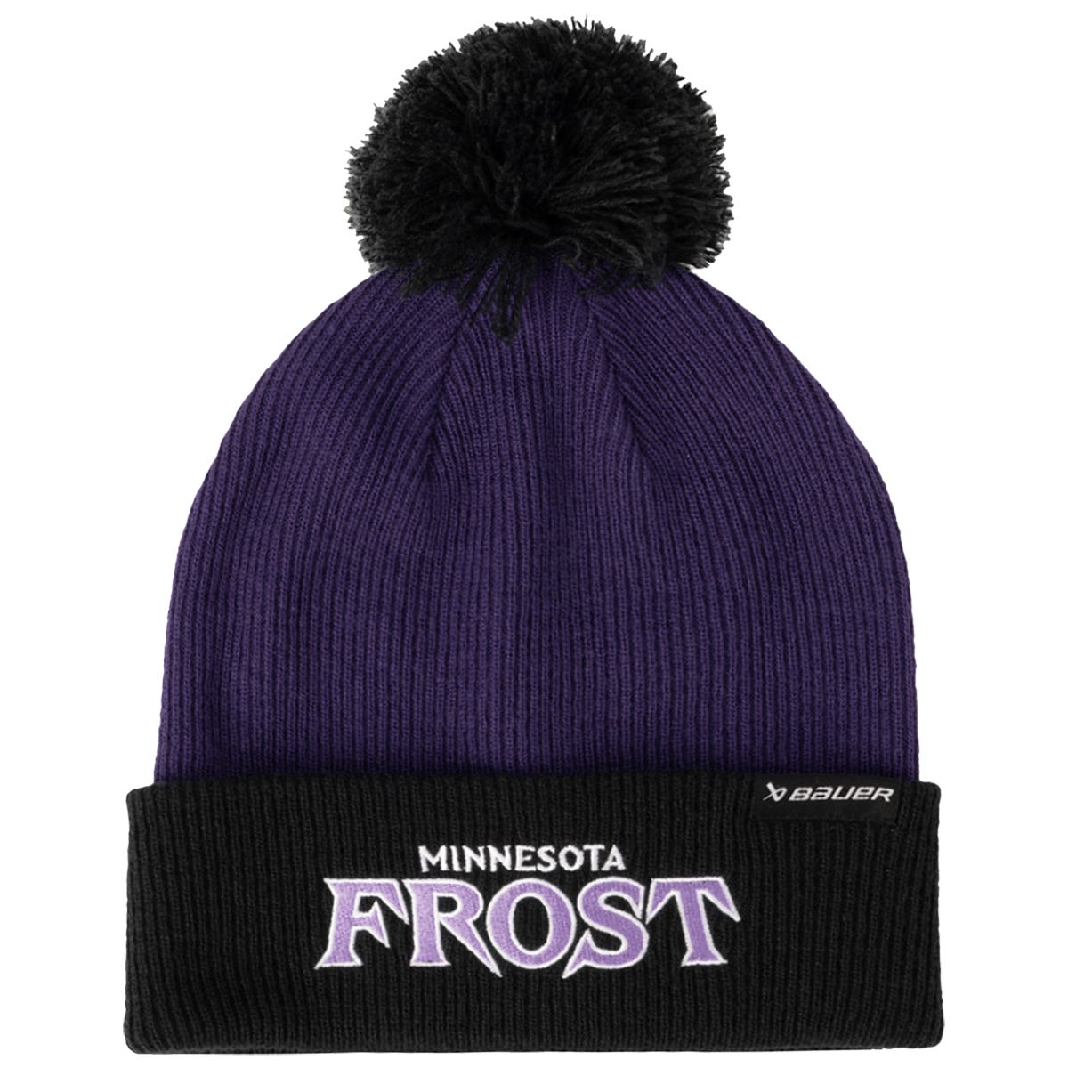 Bauer PWHL Adult Knit Cuff Beanie w/ Pom | 100% Acrylic in Minnesota Frost