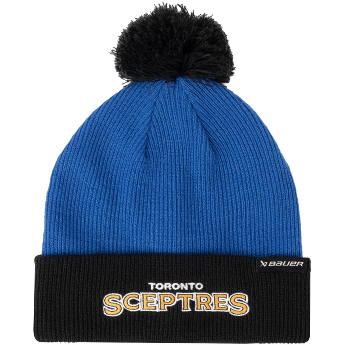 Bauer PWHL Adult Knit Cuff Beanie w/ Pom | 100% Acrylic in Toronto Sceptres