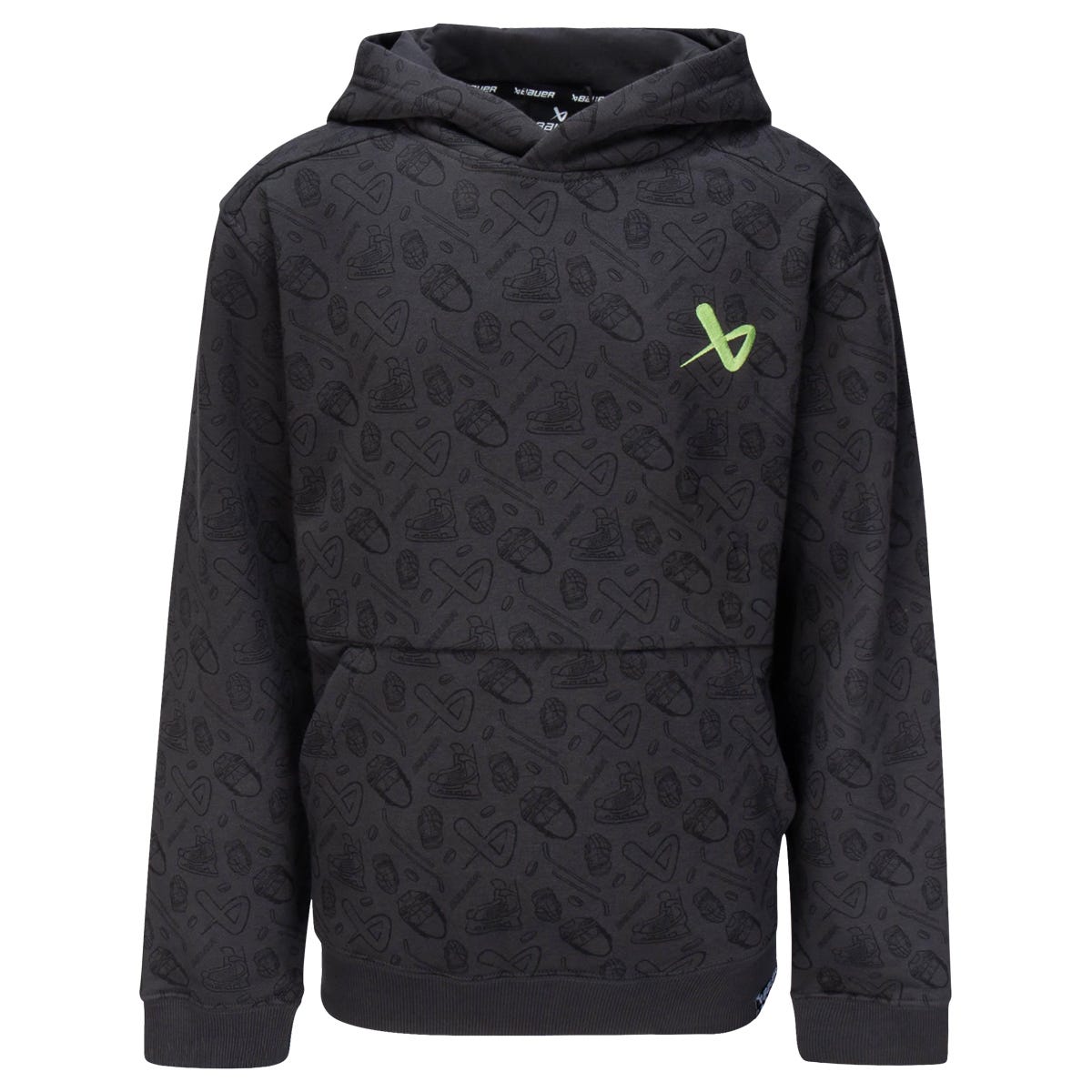 Bauer Core Ultimate Youth Hoodie in Black Size X-Large