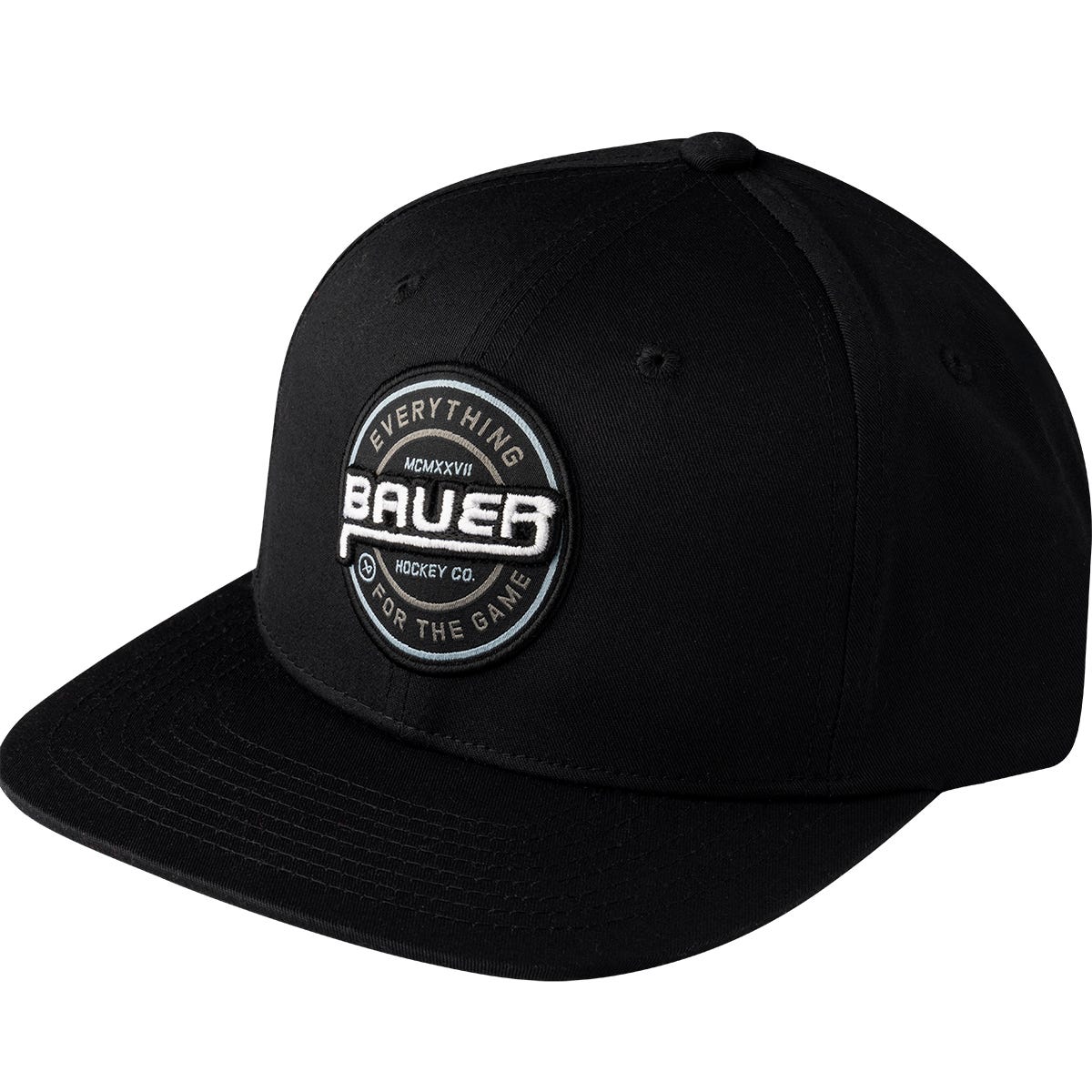 Bauer Twill Adult Snapback in Black
