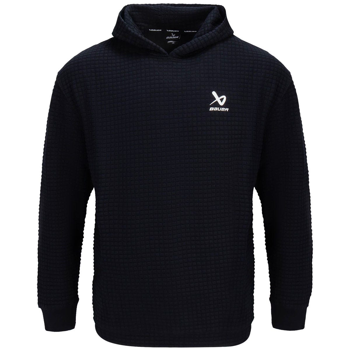 Bauer Tundra Quilted Adult Hoodie in Black Size XX-Large