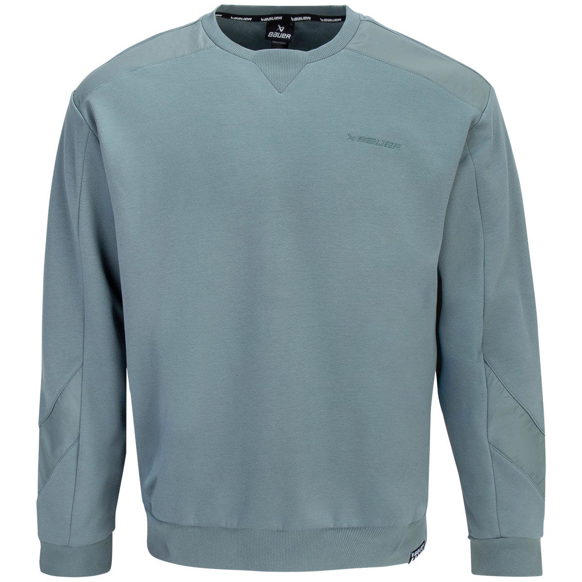 Bauer Knit Woven Adult Crewneck Sweatshirt | 100% Polyester in Trooper Size X-Large