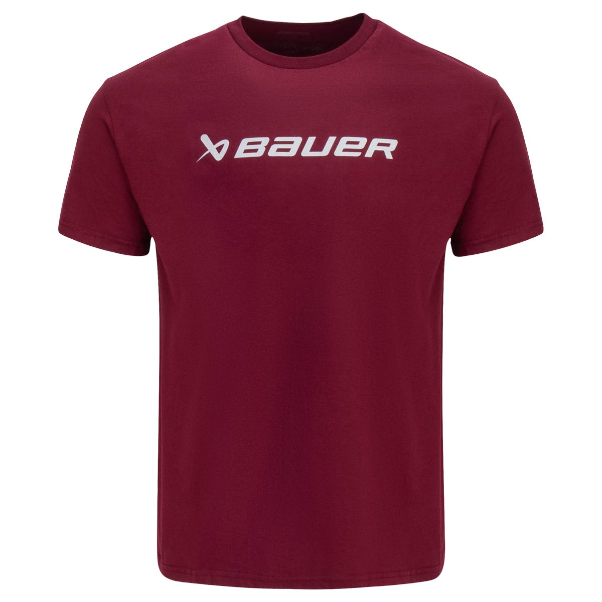 Bauer Core Everyday T-Shirt (2025) | 100% cotton in Maroon Size X-Large