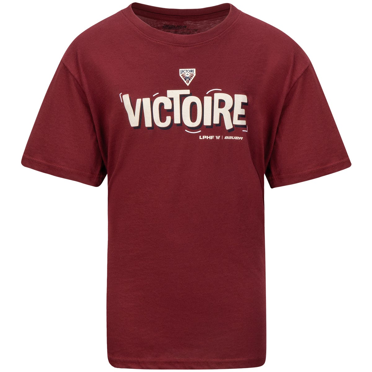 Bauer PWHL Youth T-Shirt (2026) in Montreal Victoire Size Medium