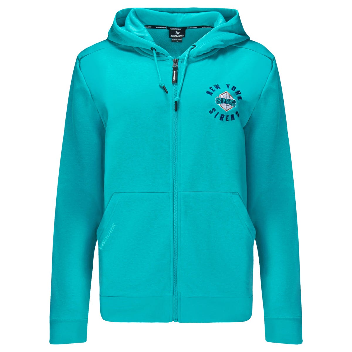Bauer PWHL Womens Full Zip Ultimate Hoodie (2026) in New York Sirens Size Medium
