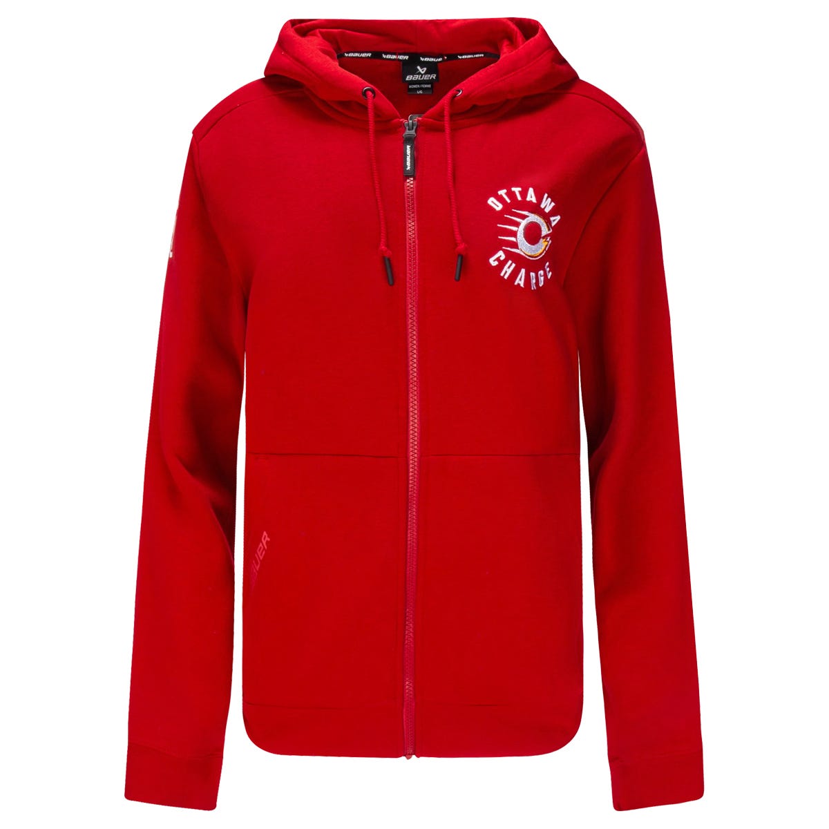 Bauer PWHL Womens Full Zip Ultimate Hoodie (2026) in Ottawa Charge Size Large