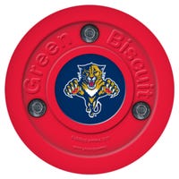 Green Biscuit Florida Panthers Training Puck in Red