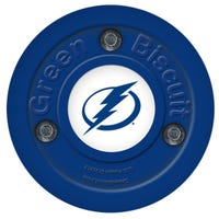 Green Biscuit Tampa Bay Lightning Training Puck in Blue