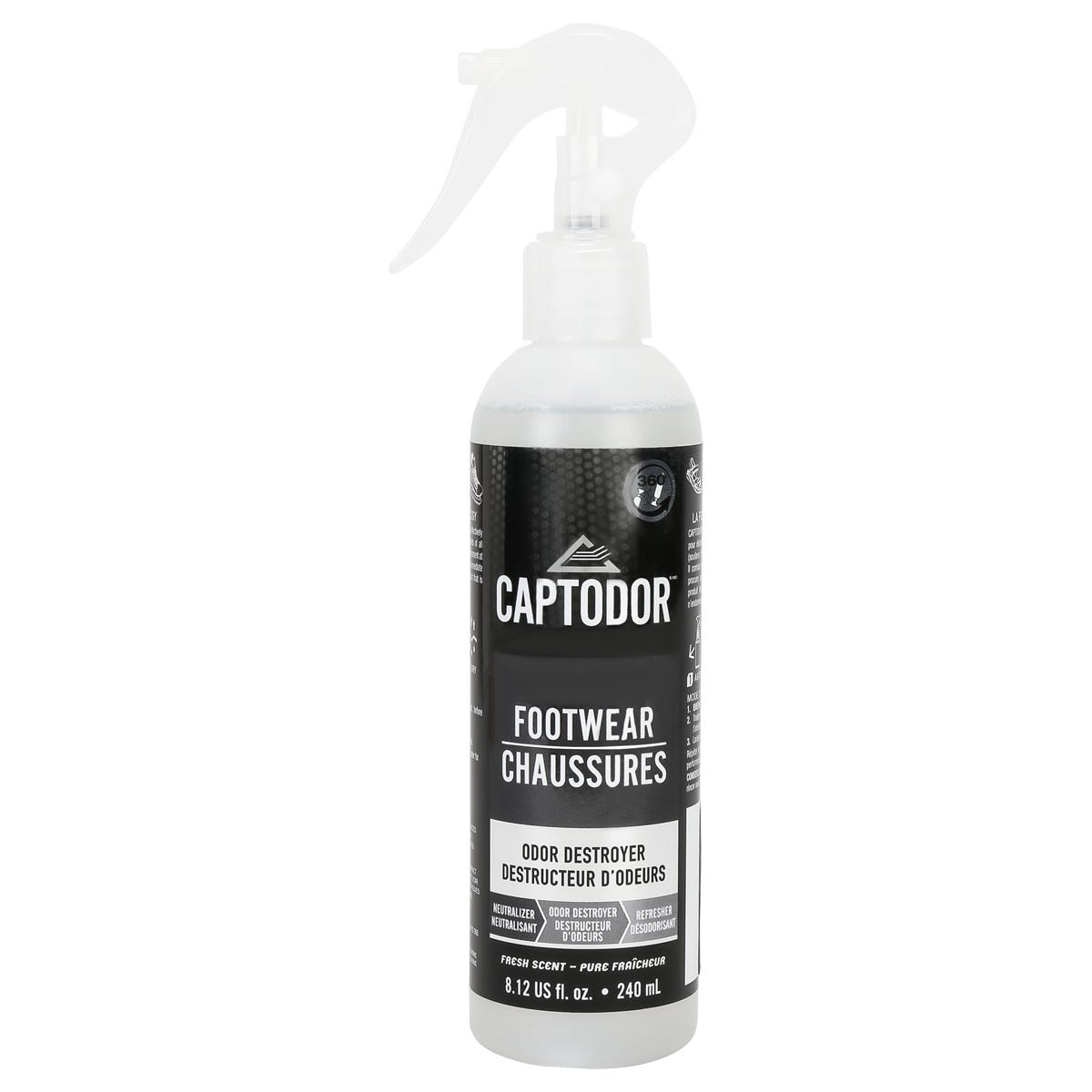 Captodor Sports Footwear Odor Destroyer Spray - 8.12oz/240ml