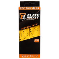 Elite PRO-X7 Wide Moulded Tip Laces in Yellow/Black