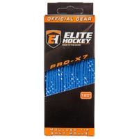 Elite PRO-X7 Wide Moulded Tip Laces in Blue/White