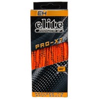 Elite PRO-X7 Wide Moulded Tip Laces in Orange/Black