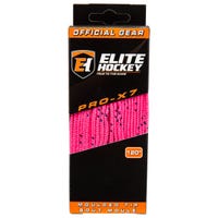 Elite PRO-X7 Wide Moulded Tip Laces in Pink/Navy