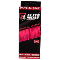 Elite WAXED Molded Tip Laces in Pink/Navy