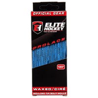 Elite WAXED Molded Tip Laces in Blue/Navy