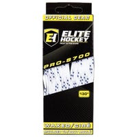 Elite Pro S700 WAXED Molded Tip Laces in White/Navy