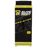 Elite Pro S700 WAXED Molded Tip Laces in Black/White