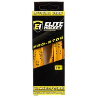Elite Pro S700 WAXED Molded Tip Laces in Yellow/Navy