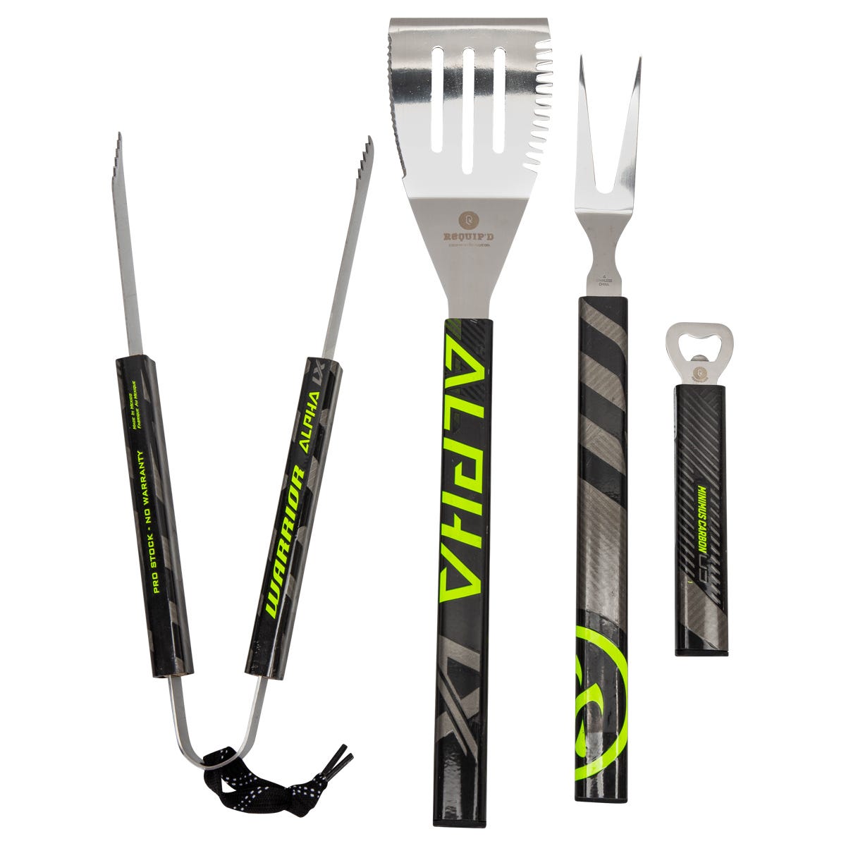 Requipd 4-Piece BBQ Set w/ Fork in Silver