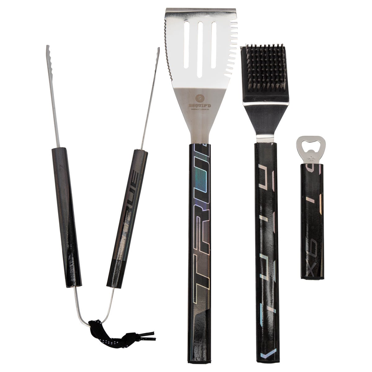 Requipd 4-Piece BBQ Set w/ Brush in Silver