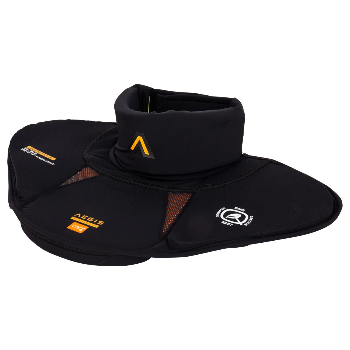 Aegis Interceptor Pro-G Neck Guard in Black Size Large/X-Large