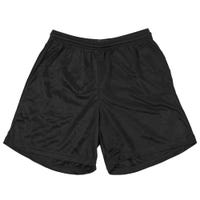 "Alleson 580P Adult Nylon Mesh Shorts in Black Size X-Large"