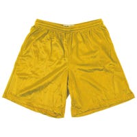 "Alleson 580PY Youth Nylon Mesh Shorts in Light Gold Size Large"