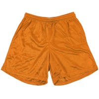 "Alleson 580PY Youth Nylon Mesh Shorts in Orange Size Large"