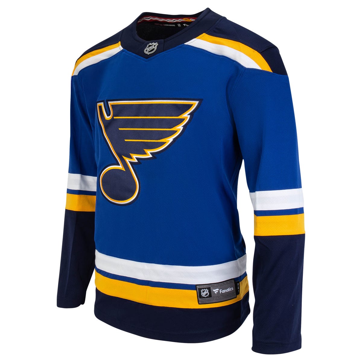 Fanatics St. Louis Blues Premier Breakaway Blank Adult Hockey Jersey in Blue/Yellow Size Small