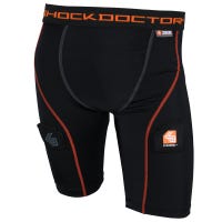 Shock Doctor 366 Girl's Core Compression Hockey Short with Pelvic Protector in Black Size XX-Small
