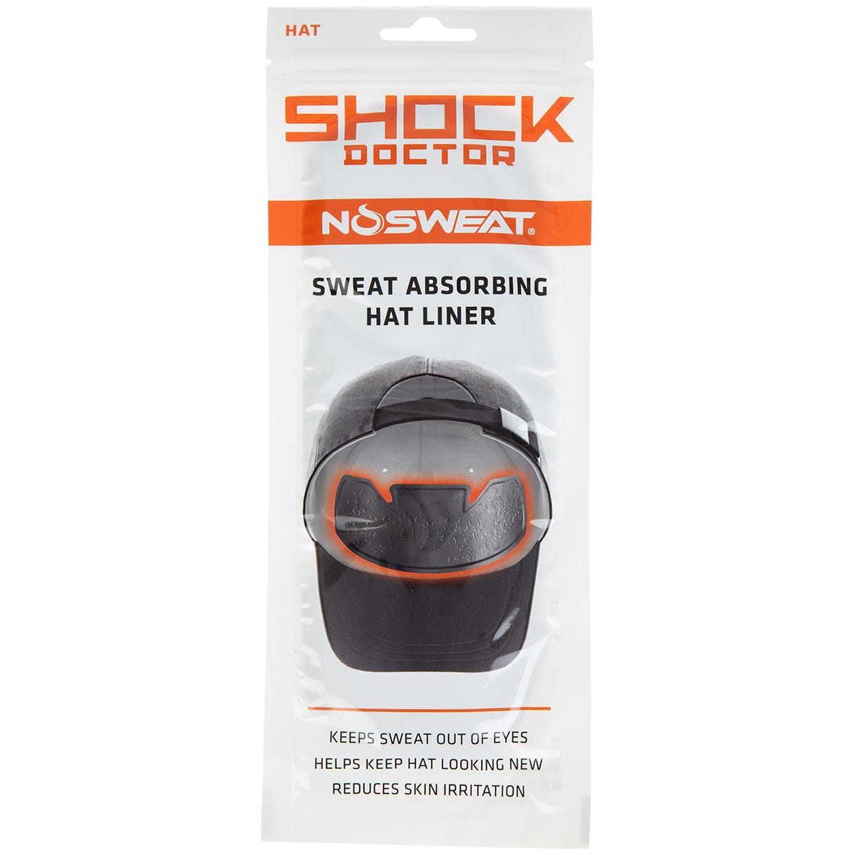 Shock Doctor NoSweat Hat Sweat Liner - 25 Pack in Black