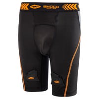 Shock Doctor Compression Youth Jock Shorts w/Cup in Black/Orange Size Small