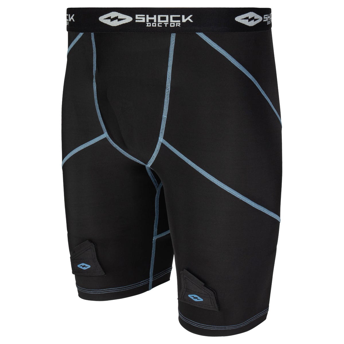 Shock Doctor Womens Compression Hockey Short w/Pelvic Protector in Black Size X-Small