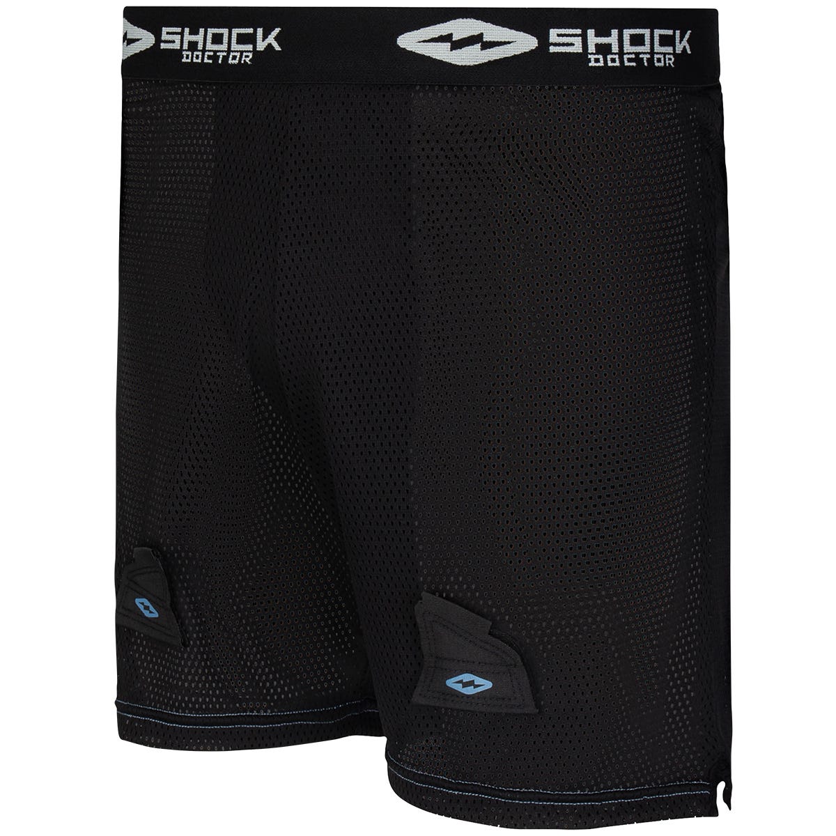 Shock Doctor Womens Loose Hockey Short w/Pelvic Protector | 100% Polyester in Black Size X-Large