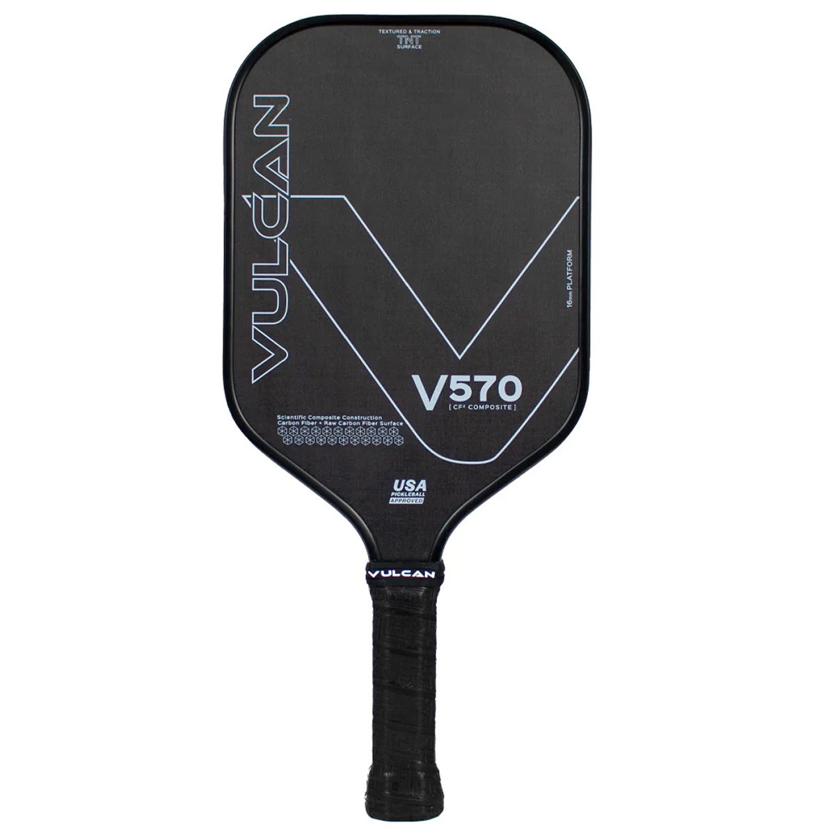 Vulcan V570CF2 Pickleball Paddle in Black
