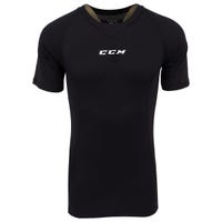 CCM Performance Senior Compression Short Sleeve Shirt in Black Size Small