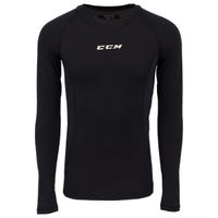 CCM Performance Senior Compression Long Sleeve Shirt in Black Size Large
