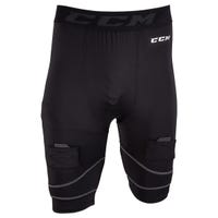 CCM Compression Pro Cut Resistant Senior Jock Shorts w/Cup in Black Size Small