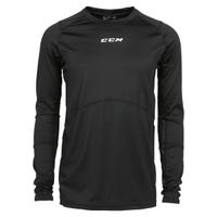 CCM Compression Top Grip Senior Long Sleeve Shirt in Black Size Small