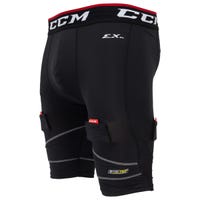 CCM Pro Compression Senior Jock Shorts w/Cup in Black Size Large