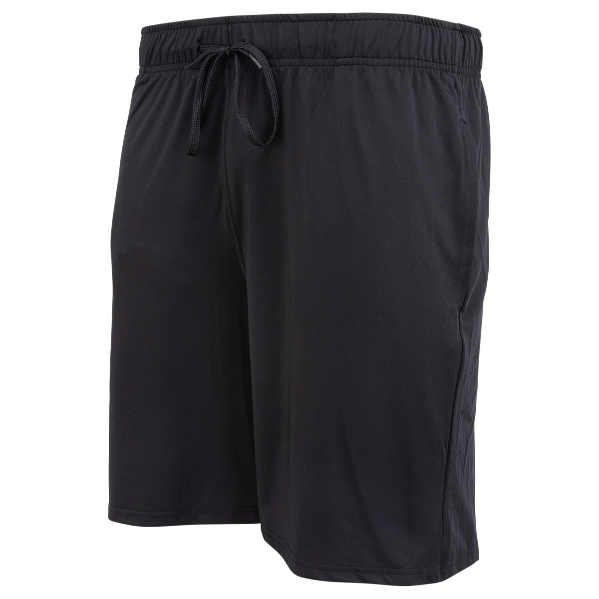 Monkeysports Loose Fit Senior Training Shorts | 95% Polyester/5% Spandex in Black Size XX-Large