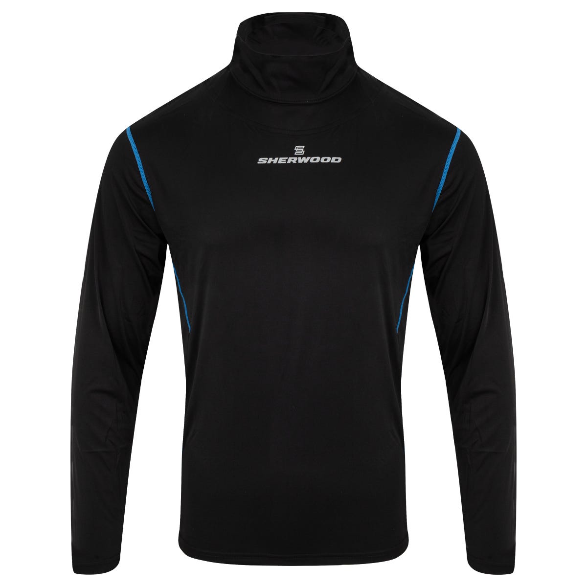 Sherwood Senior Long Sleeve Cut Resistant Protector Shirt w/ Neck Guard in Black Size Small