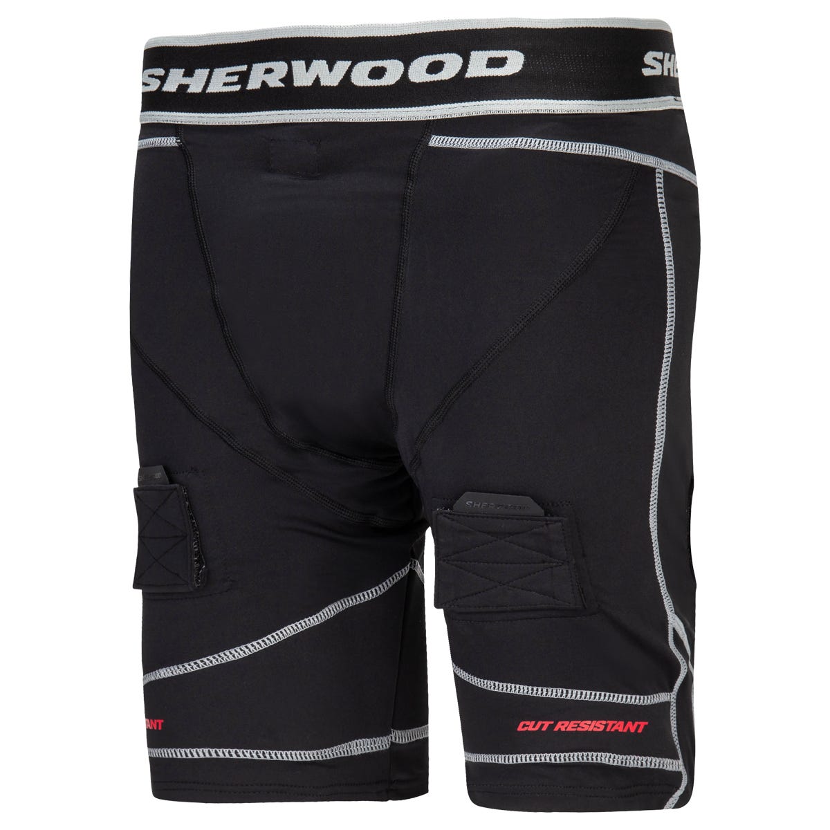 Sherwood Rekker Cut Resistant Compression Womens Jill Shorts w/ Cup in Black Size X-Large