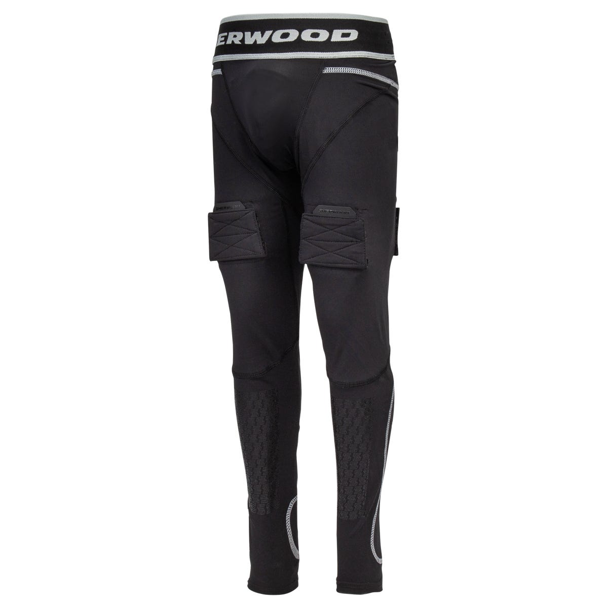 Sherwood Rekker Cut Resistant Compression Junior Jock Pants w/ Cup in Black Size Large