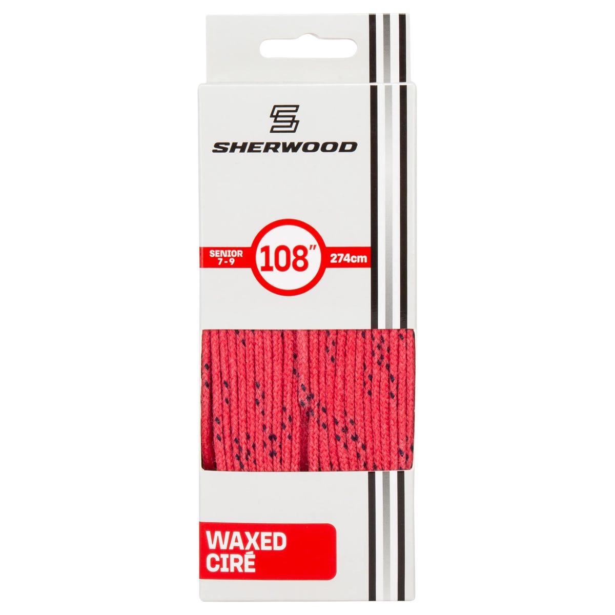 "Sherwood Pro Waxed Laces in Pink"