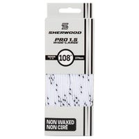 "Sherwood Pro Wide Laces in White/Black"