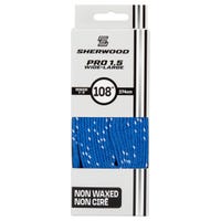 "Sherwood Pro Wide Laces in Blue|White"