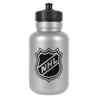 SherWood NHL 1000 ML Water Bottle w/ Pull Top - /Black in Silver