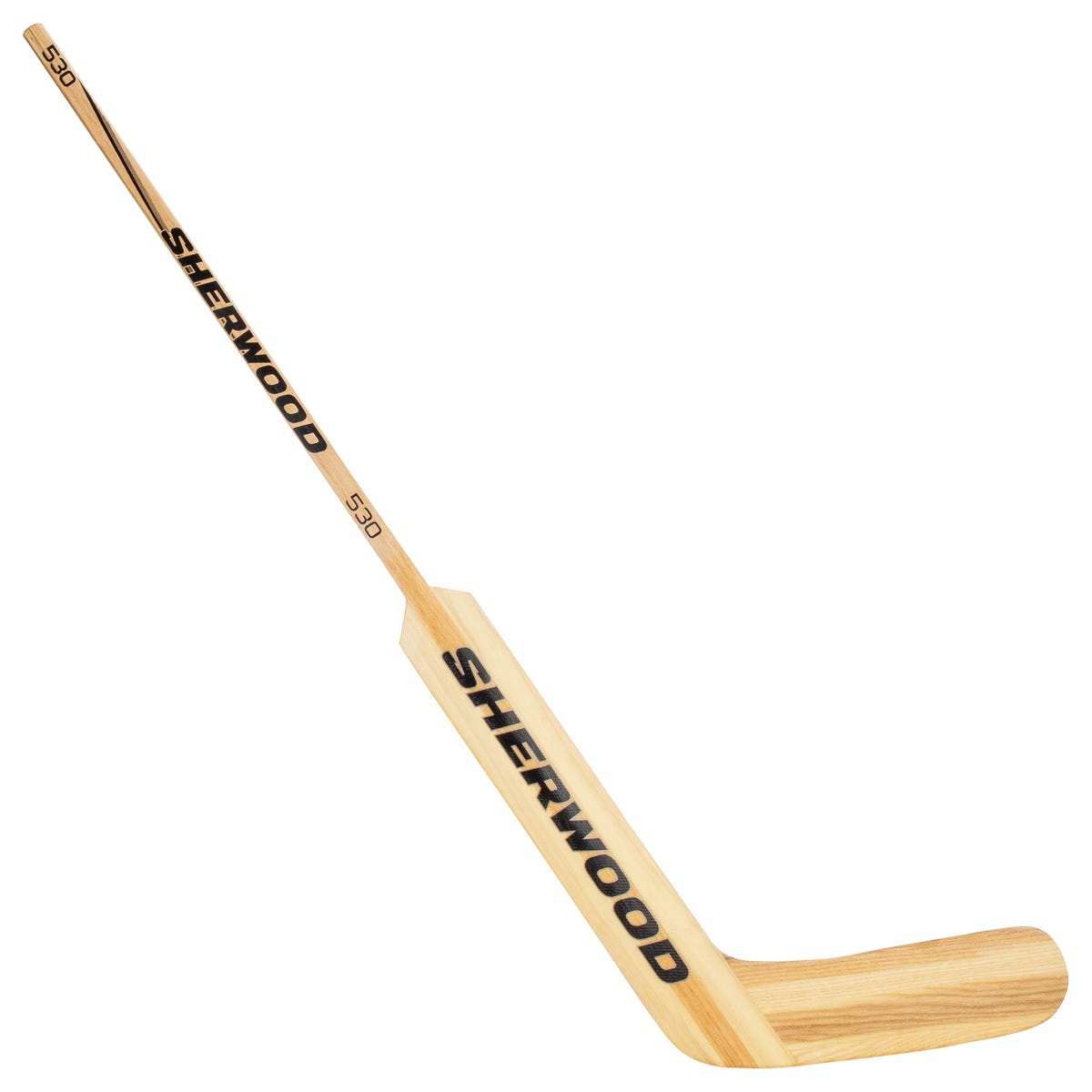 Sherwood Sher-Wood 530 Youth Wood Goalie Stick in Natural Size 18in